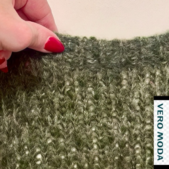 Vero Moda Forest Green Crew Neck Sweater - Picture 5 of 10